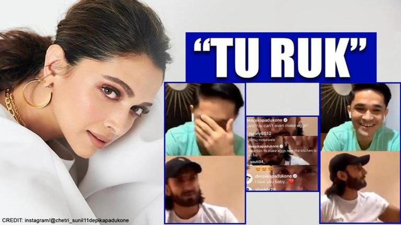 Deepika Padukone asks Ranveer to 'make eggs' on live chat; Sunil Chhetri left in splits