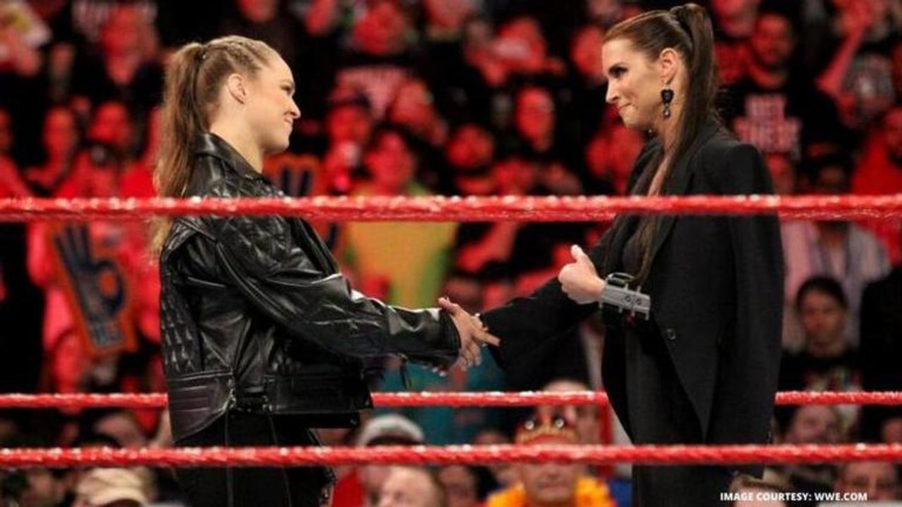 Stephanie McMahon and Ronda Rousey