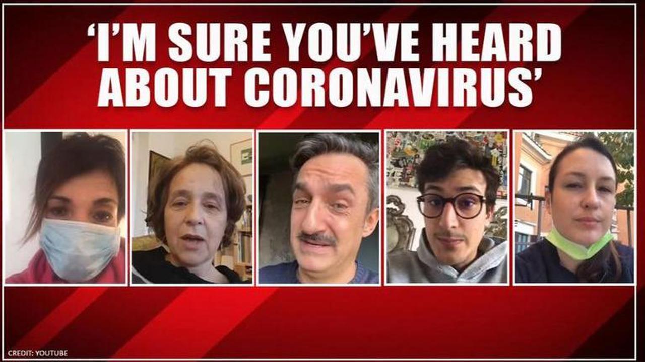 Coronavirus outbreak: Qurantined Italians record message for past self