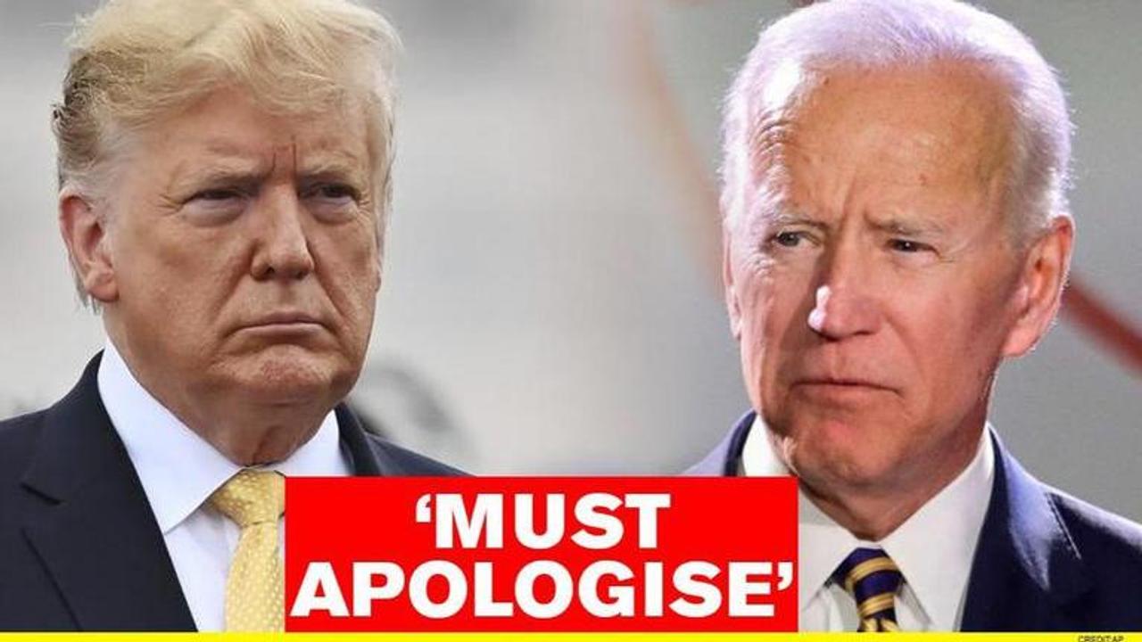 Trump slams Biden and Harris for their comments