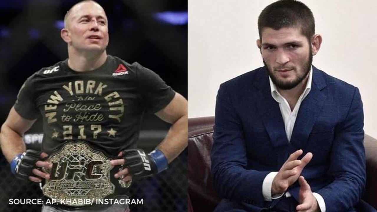 georges st-pierre and Khabib Nurmagomedov