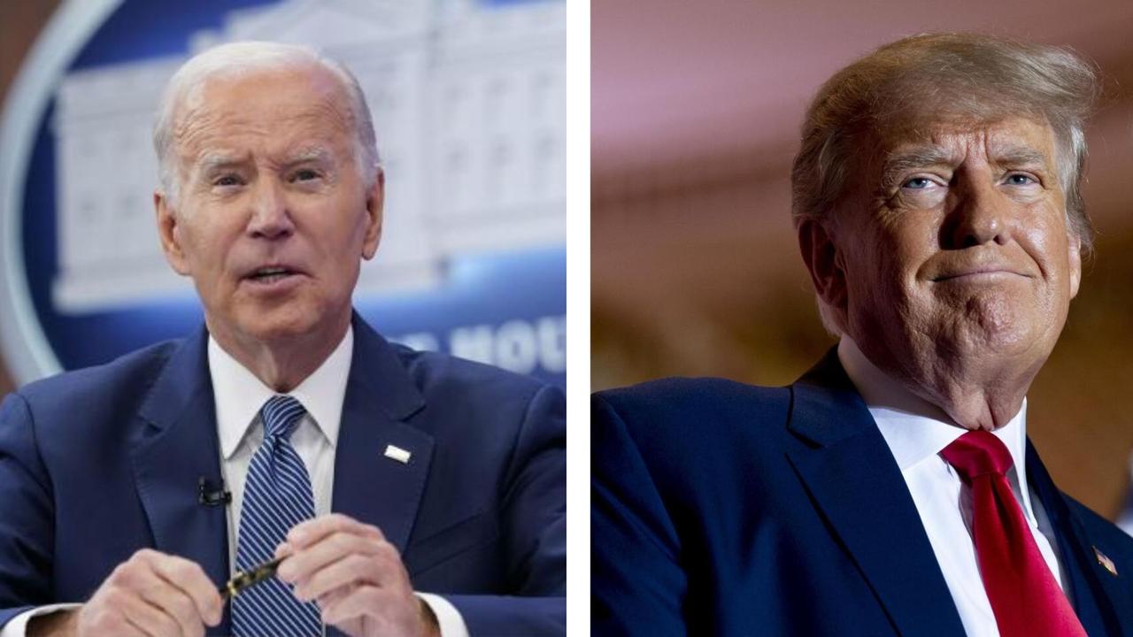 US President Joe Biden and Former President Donald Trump 