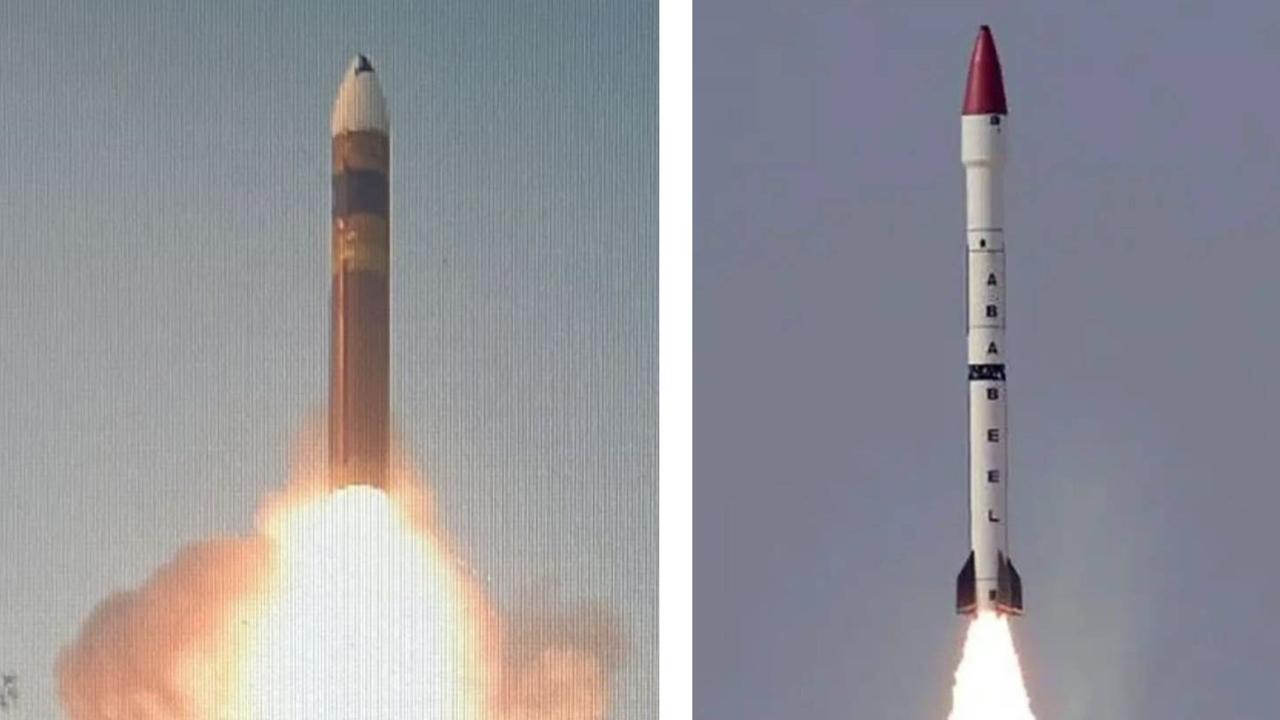 India's newest Agni 5 with MIRV vs Pakistan's Ababeel