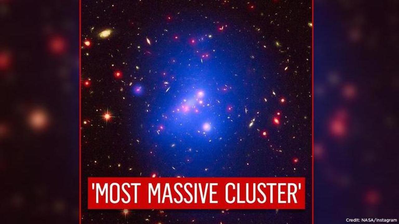 NASA shares picture of galaxy cluster located 10 billion light years away |Watch