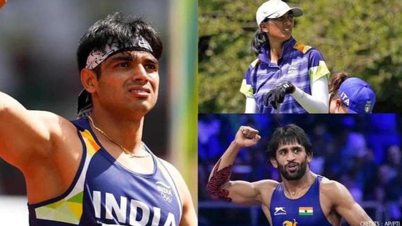 Aditi Ashok, Neeraj Chopra, Bajrang Punia