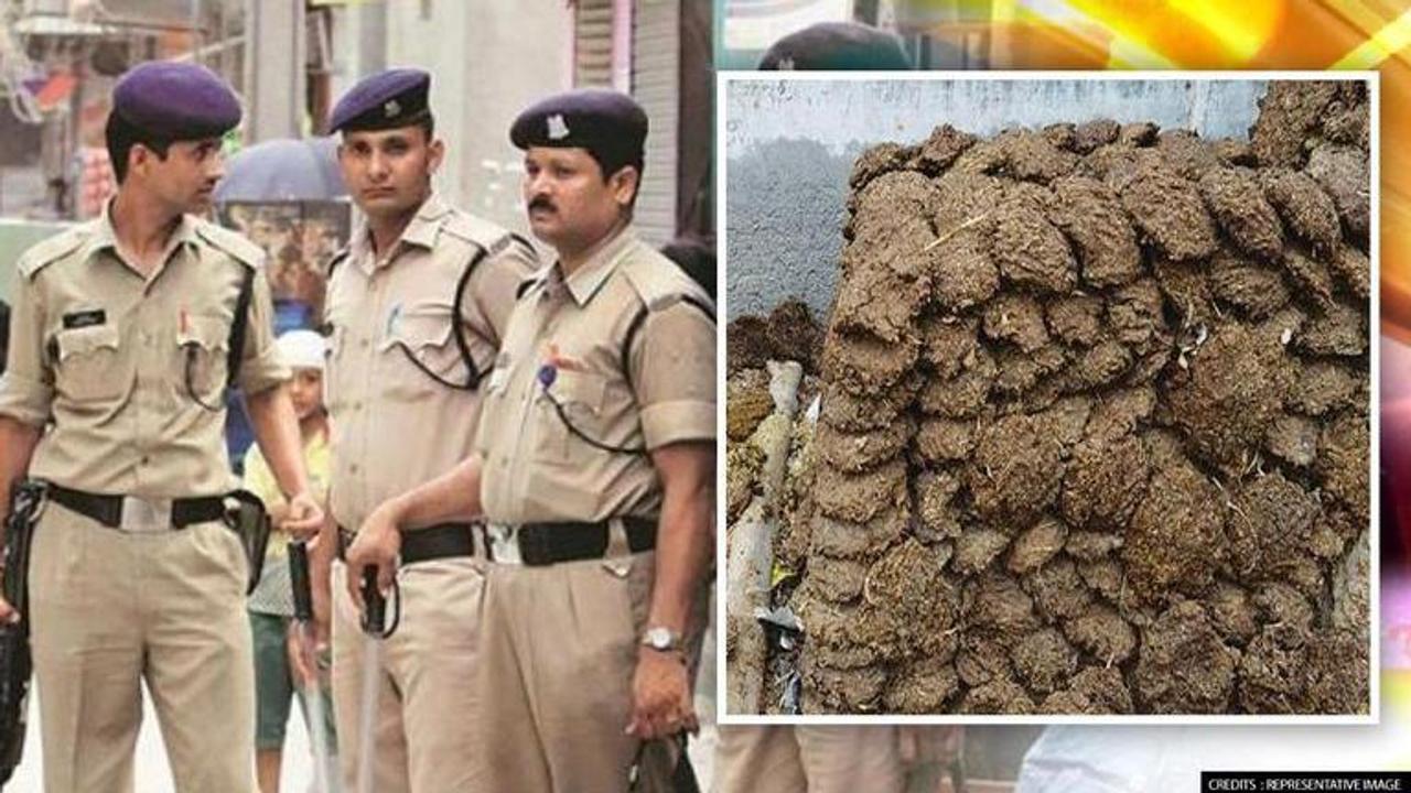 chhattisgarh police, cow dung