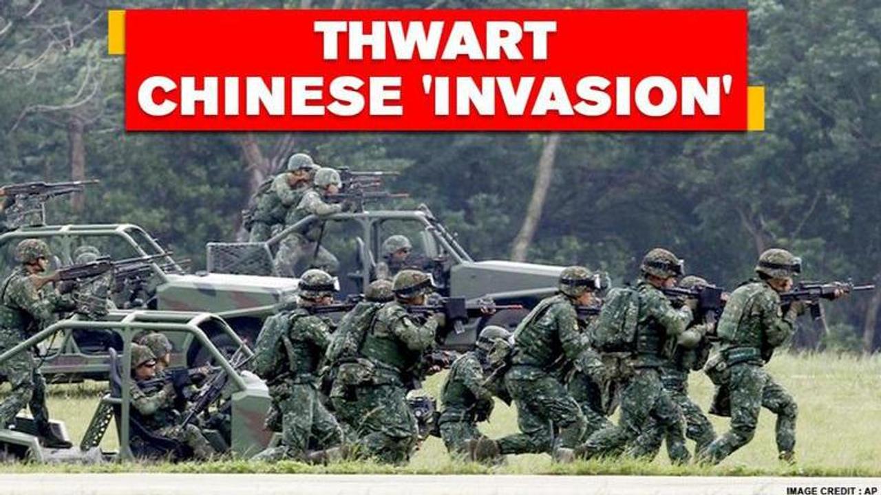 Taiwan beats back Chinese 'invasion' during its annual live-fire exercise