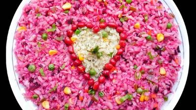 Beetroot Poha recipe 