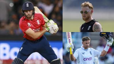 Jos Buttler, Ben Stokes and Joe Root