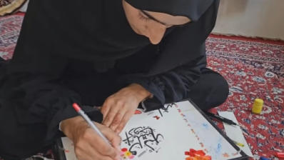 Kashmir Calligrapher Firdousa Bashir 