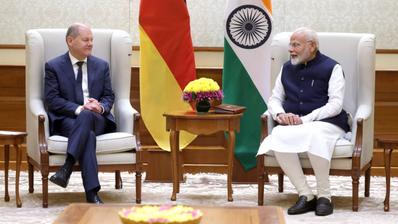  Olaf Scholz with PM Modi