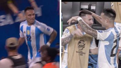 Lautaro Martinez and Lionel Messi