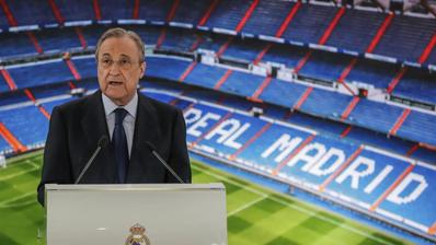 Real Madrid president Florentino Perez