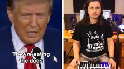 Trumps 'Eating Cats and Dog' Parody Song Viral