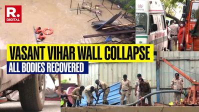 Delhi Rain Havoc: Under-Construction Wall Collapse Claims 3 Lives, All Bodies Recovered