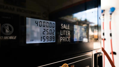 A petrol pump machine