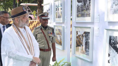 Amit Shah attends exhibition and memorial of martyrs