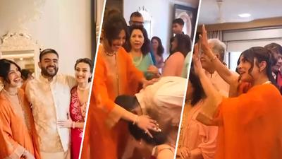 Priyanka Chopra Blesses Couple, Dances With Family In Inside Pics From  Neelam-Siddharth's Wedding | Republic World