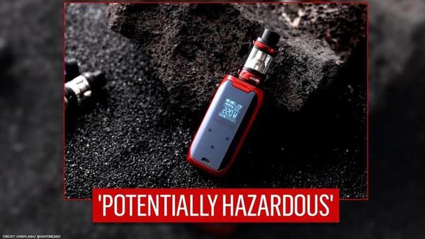 Lithium Ion cells used in vapes e cigarettes can cause injuries