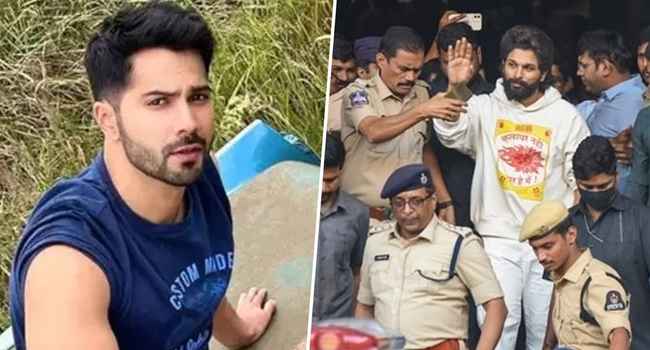 Varun Dhawan supports Allu Arjun following his arrest