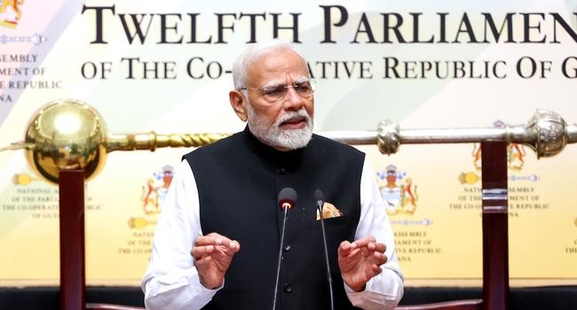 PM Modi addresses Guyana Parliament 