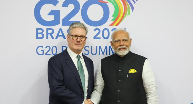 PM Modi Meets Starmer