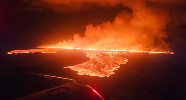  Volcano on Iceland's Rekjanes Peninsula erupts for 7th time in one year 