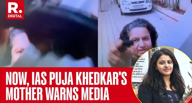 Watch: Controversial Probationary IAS Officer Puja Khedkar's Mother Loses Her Cool At Media