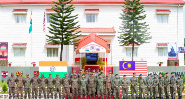 Joint military exercise of India-Malaysia