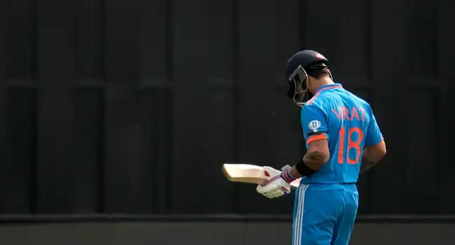 Virat Kohli departed without scoring against England.