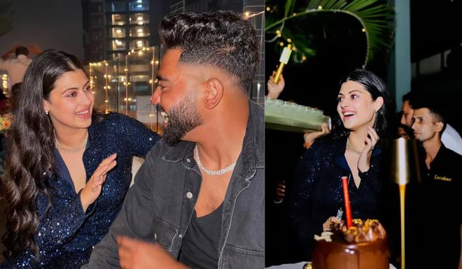 Mohammed Siraj Celebrated his birthday with Asha Bhogle grand daughter Zanai Bhosle photos went viral 