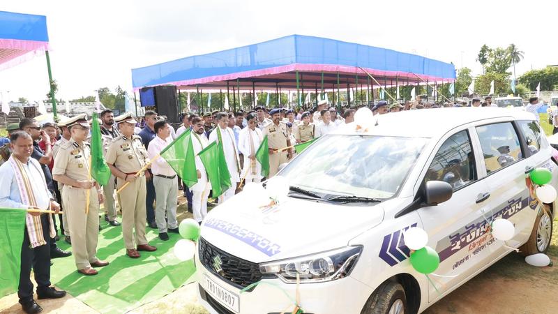 16 interceptor vehicles launched in Tripura