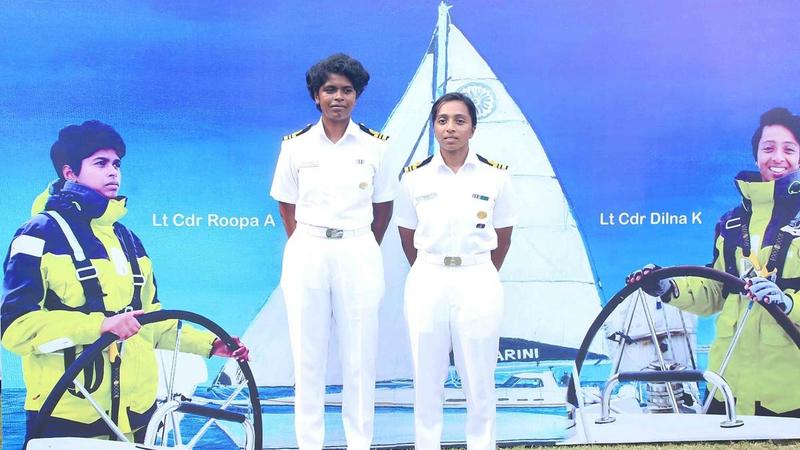 2 women naval officers embark on global sailing voyage