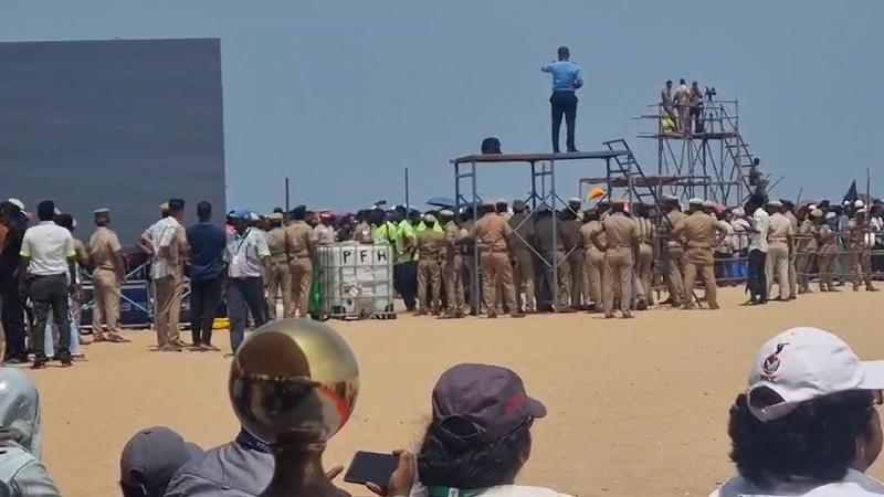 6 people died amid massive crowd at IAF air show in Chennai