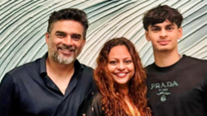 8. R. Madhavan's family celebrates Vedaant's birthday