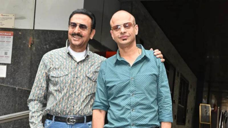 A file photo of Gulshan Grover with son Sanjay 