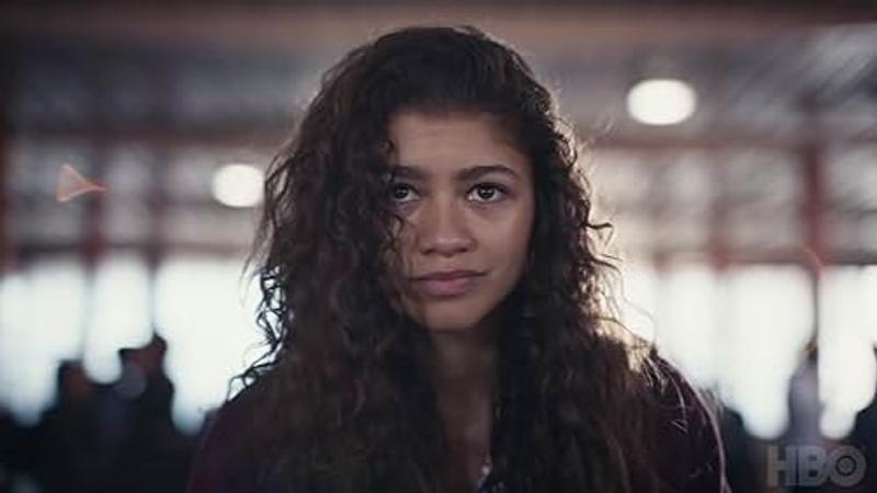 A scene of Zendaya's from show Euphoria