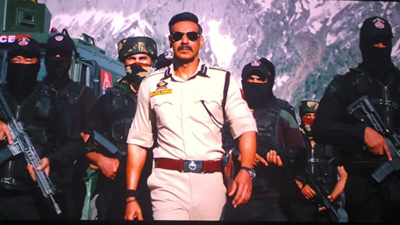 A still from Singham Again.