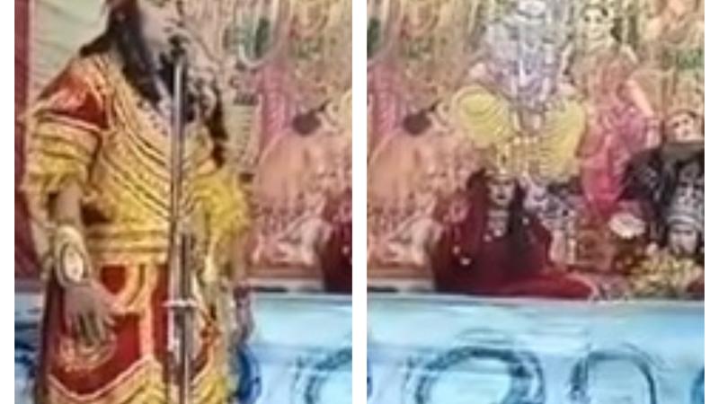 A video of the Ramleela was shared by a user on X .