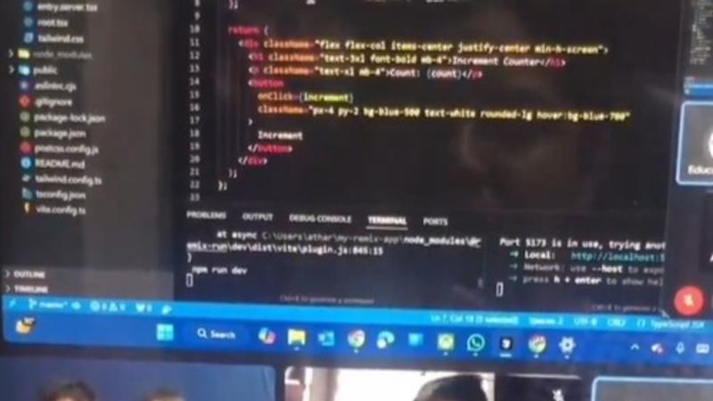 A viral video of students discussing coding on Google Meet has shocked the internet. 