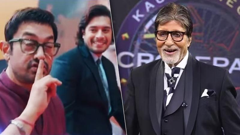 Aamir Khan and his son Junaid Khan will make a surprise appearance at KBC 16 set for Amitabh Bachchan's 82nd birthday