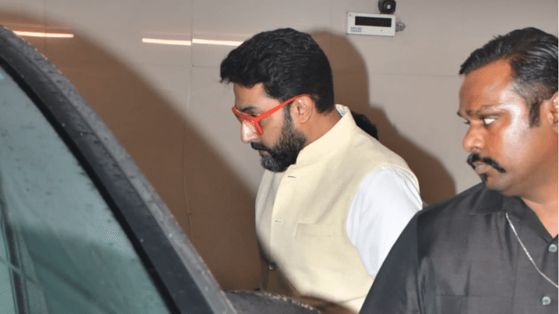 Abhishek Bachchan at Farah Khan's residence