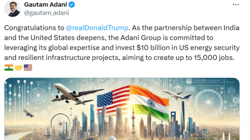 Adani Commits $10 Billion to US Energy Project, to Create 15,000 Jobs