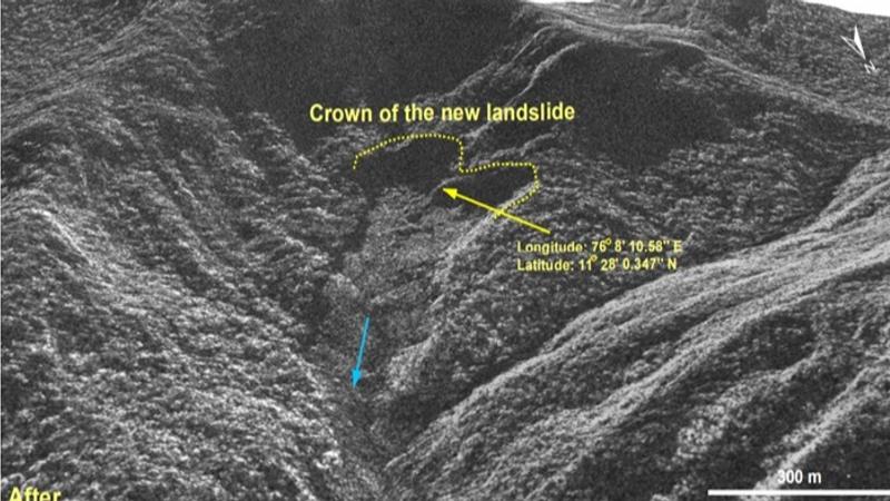 Aerial View of Catastrophe: Wayanad Landslides Seen from Space