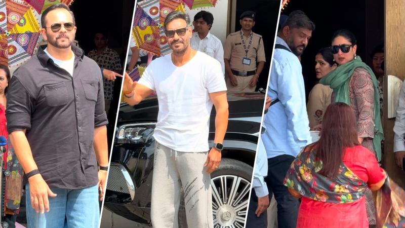 Ajay Devgn, Kareena Kapoor, Rohit Shetty departed for Ravan Dahan