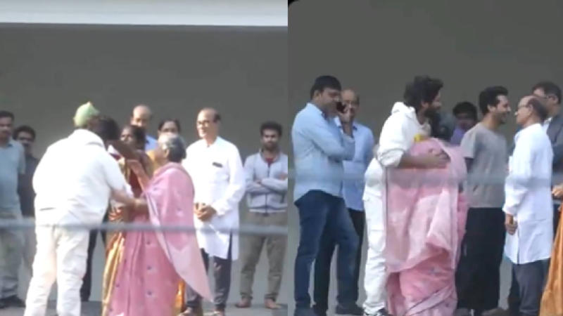 Allu Arjun returns home