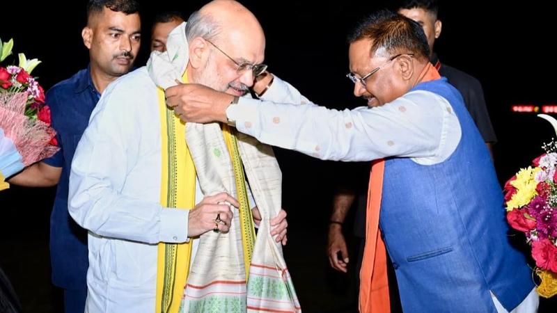 Amit Shah Begins Chhattisgarh Visit with Focus on Anti-Naxal Efforts