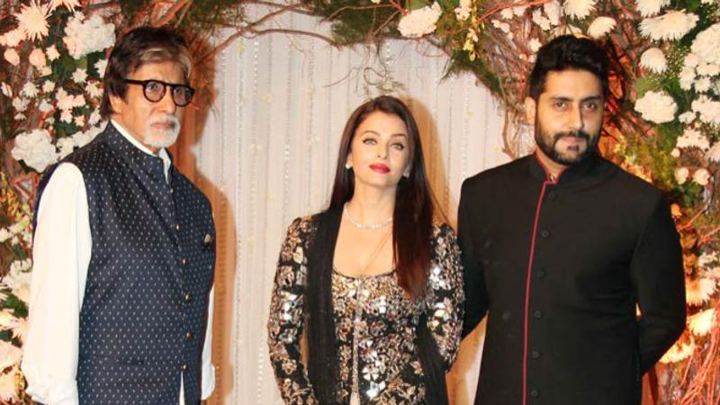 Amitabh Bachchan with Aishwarya and Abhishek