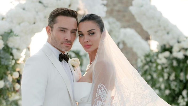 Amy Jackson and Ed Westwick got married in Italy