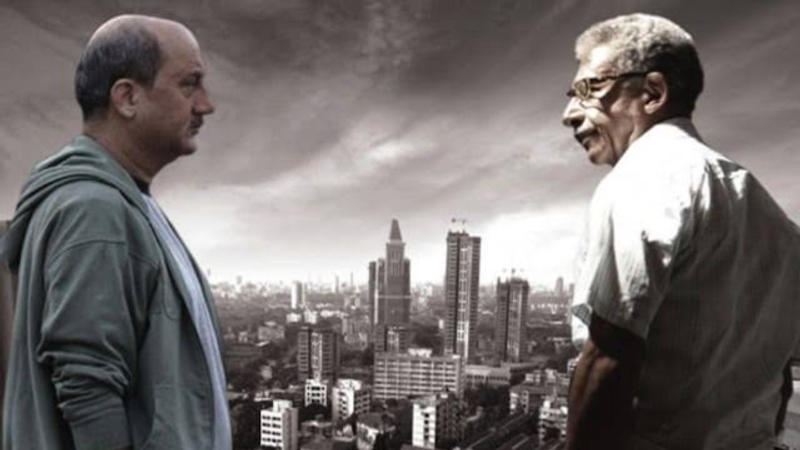 Anupam Kher and Naseeruddin Shah in a still from A Wednesday